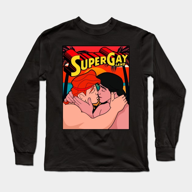 Love is Love Supergayland Design Long Sleeve T-Shirt by RendyPratama